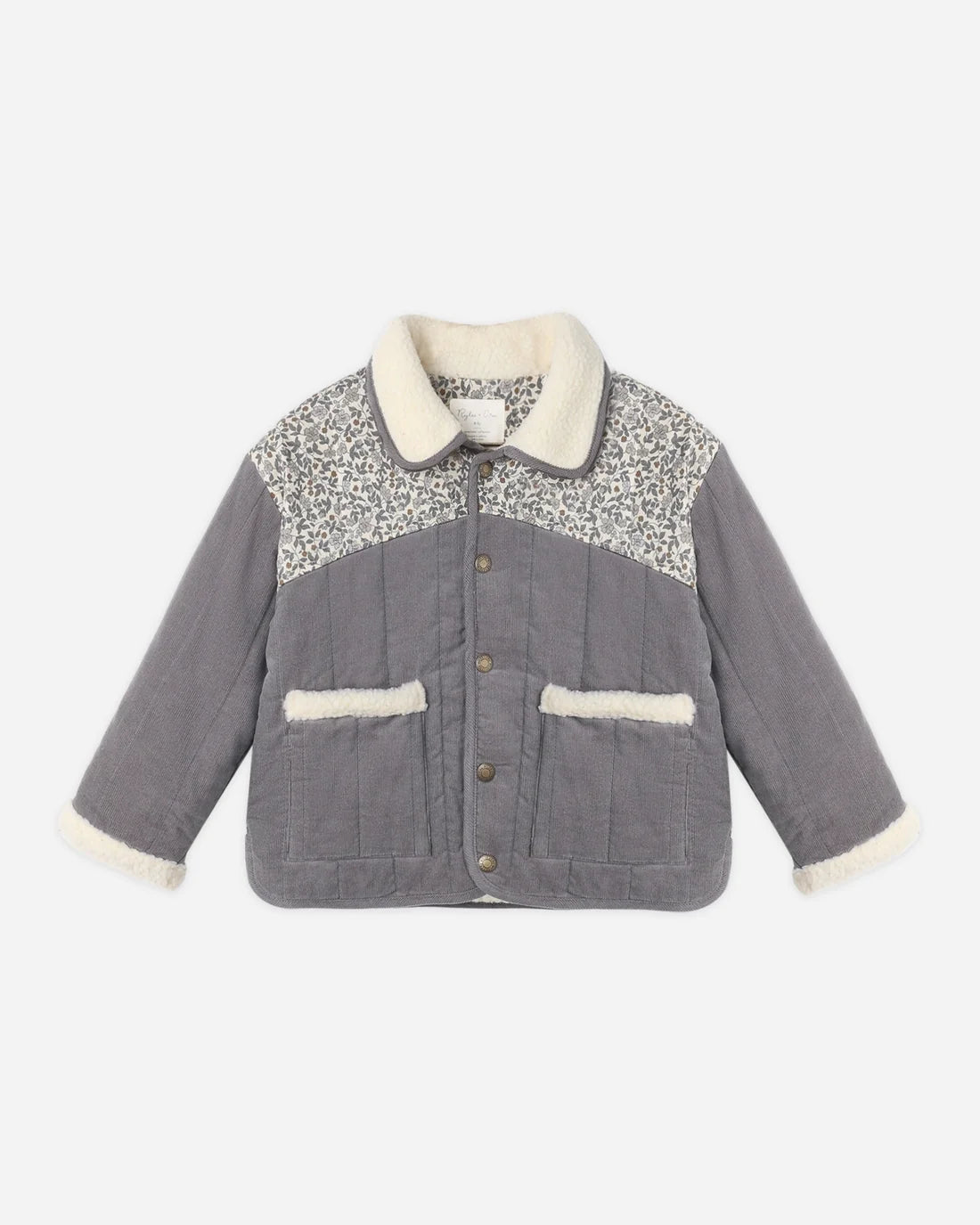 Rylee & Cru l Lily Coat - Slate Floral