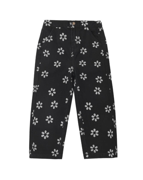 Rylee & Cru l Barrel Leg Denim Pants - Daisy