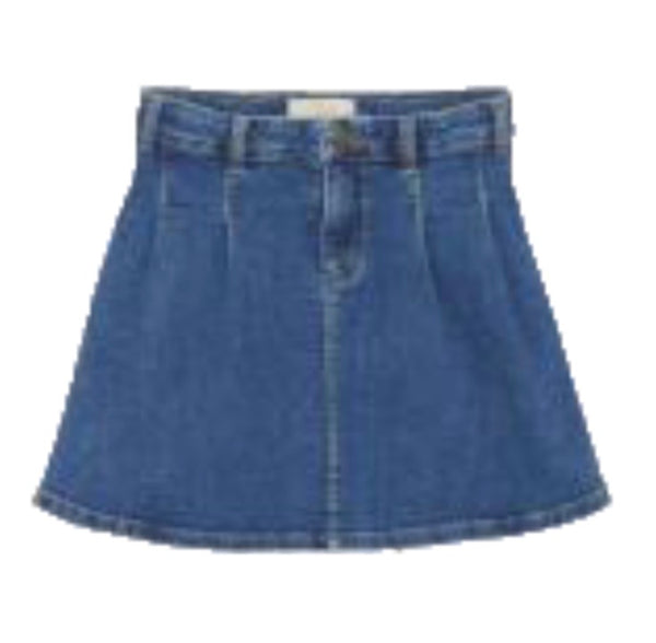 Creamie - Pleated Jean Skirt