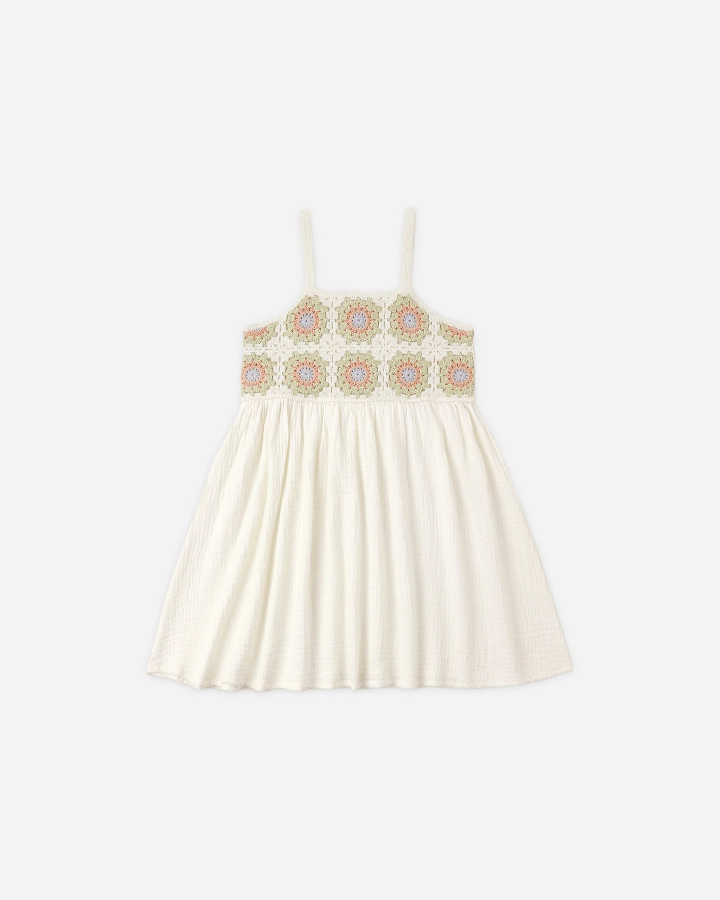 Rylee & Cru l Teen Crochet Sundress Citron Daisy Check