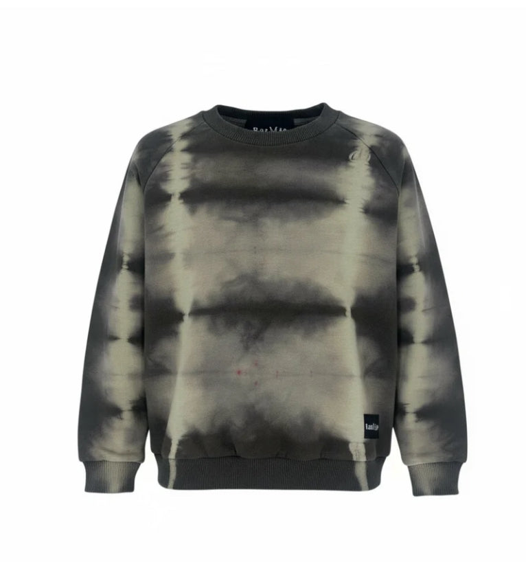 Raomio - Organic Cotton Crewneck — Limited Tie-Dye Drop Green
