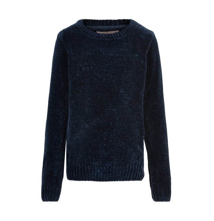 Creamie - Chenille Pull Over Sweater - Midnight