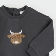 Petit Lem - Highland Cow Ottoman Outfit Set