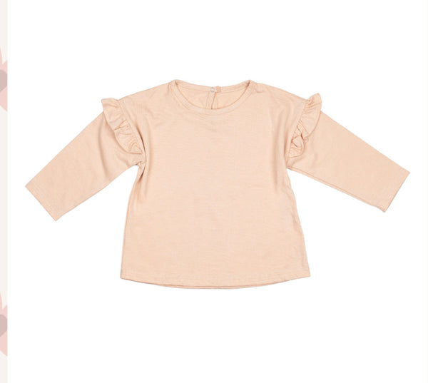 Wild Wawa - Ruffle Everyday Top in Desert Rose