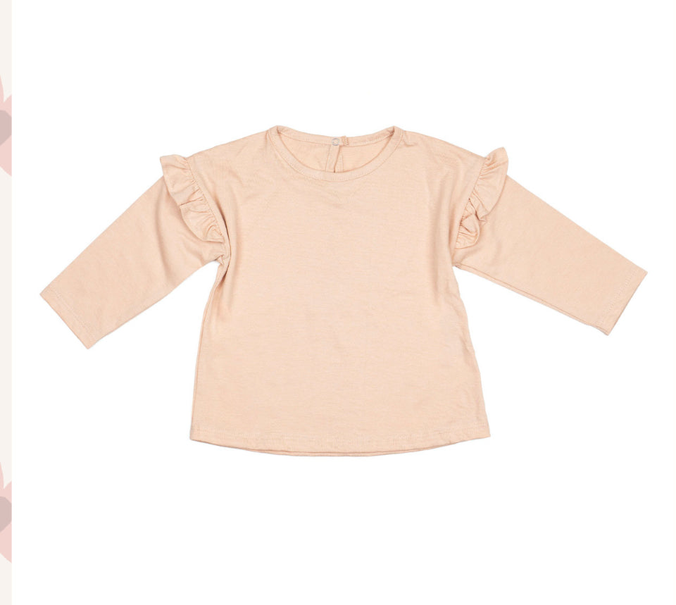 Wild Wawa - Ruffle Everyday Top in Desert Rose