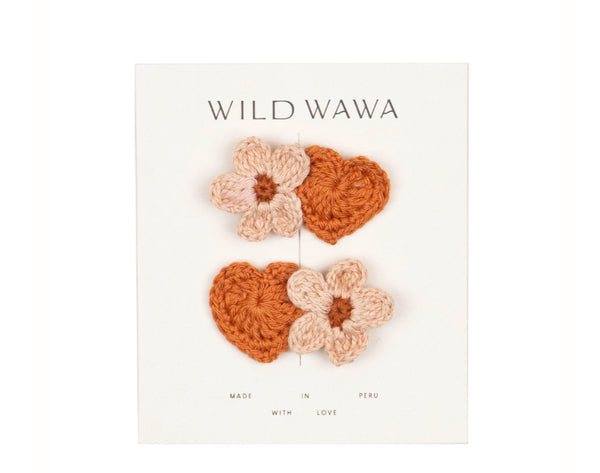 Wild Wawa - Crochet Clip - Desert Rose