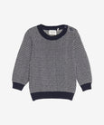 Minymo - Baby Knit Pull-Over Sweater in Parisian Night