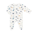 Coccoli - Dino on Cream Zipper Footie