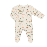 Coccoli - Farm on Cream Zipper Footie