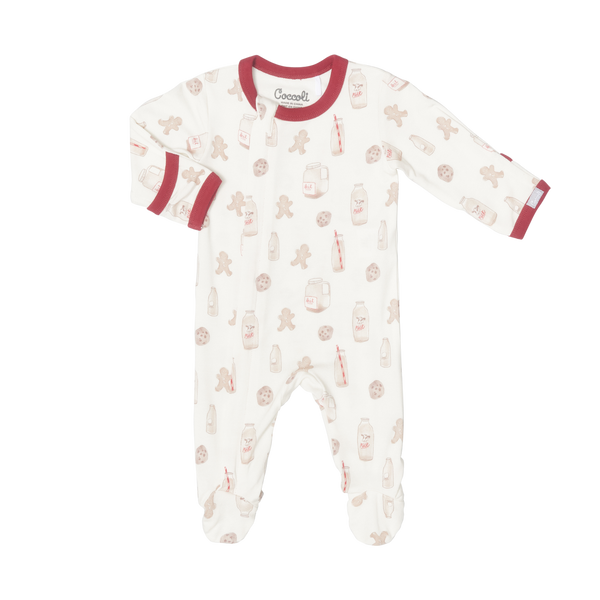 Coccoli - Cookie on Cream- Baby Modal Zipper Footie