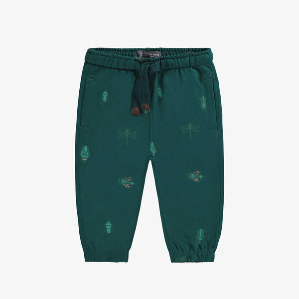 Souris Mini - Green Insect French Terry Sweats