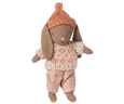 Maileg - Winter Bunny, micro - Brown - Rose