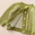 The Blueberry Hill - 100% Cotton Brioche Cardigan - Green