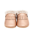 BirdRock Baby - Rose Gold Sherpa Moccasins