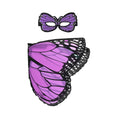 DREAMY DRESS-UPS® - Purple Monarch Butterfly Wings + Mask (Kids Costume Set)