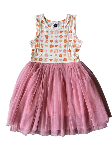 Bird & Bean® - Kids + Baby Tulle Tutu Dress - Daisy Days Summer Dress