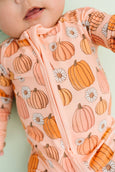 Little One Shop - Pretty In Pink Pumpkins Bamboo Sleeper