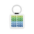 Rock Scissor Paper - Personalized City Key Chain Supergraphics