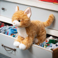 The Petting Zoo - Cat Orange Tabby Medium 10"
