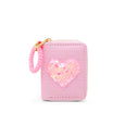 Tiny Treats - Sequin Heart Spiral Strap Wallet for Kids