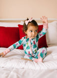 Ollie Jay - Zippy Bamboo Baby PJ in Trim The Tree