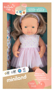 Miniland - Baby Doll Dark blonde girl 15''