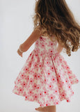Good Apples Kids - Sleeveless Twirl Dress in Pink Daisies