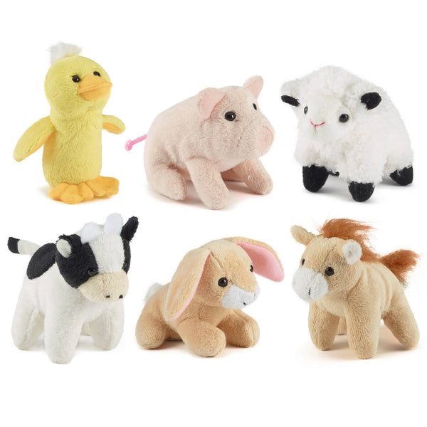 Keycraft - Living Nature Farm Mini Buddies Assorted Plush