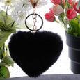 Sweet Cherry Sky - Furry Heart Plush Keychain