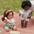 Miniland - Baby Doll Brunette Girl 15" inch