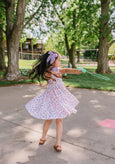 Ollie Jay - Classic Twirl Dress in Butterfly Rainbow