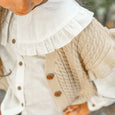 Souris Mini - Short Sleeved Cream Knitted Vest