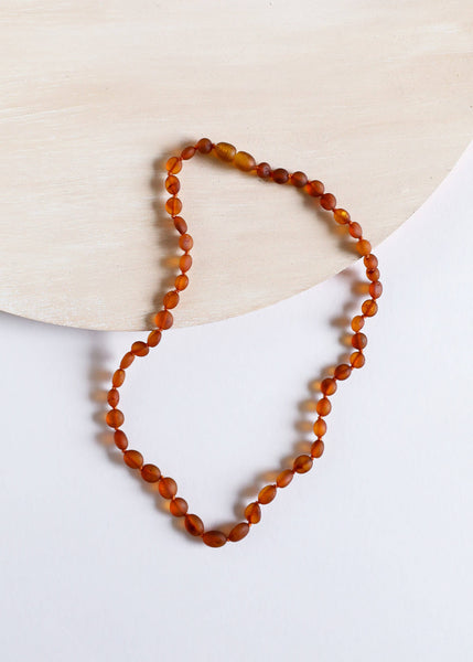 CanyonLeaf - Raw Cognac Baltic Amber || Classic || Necklace