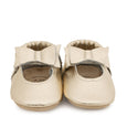 BirdRock Baby - Gold Bow Moccasins - Genuine Leather