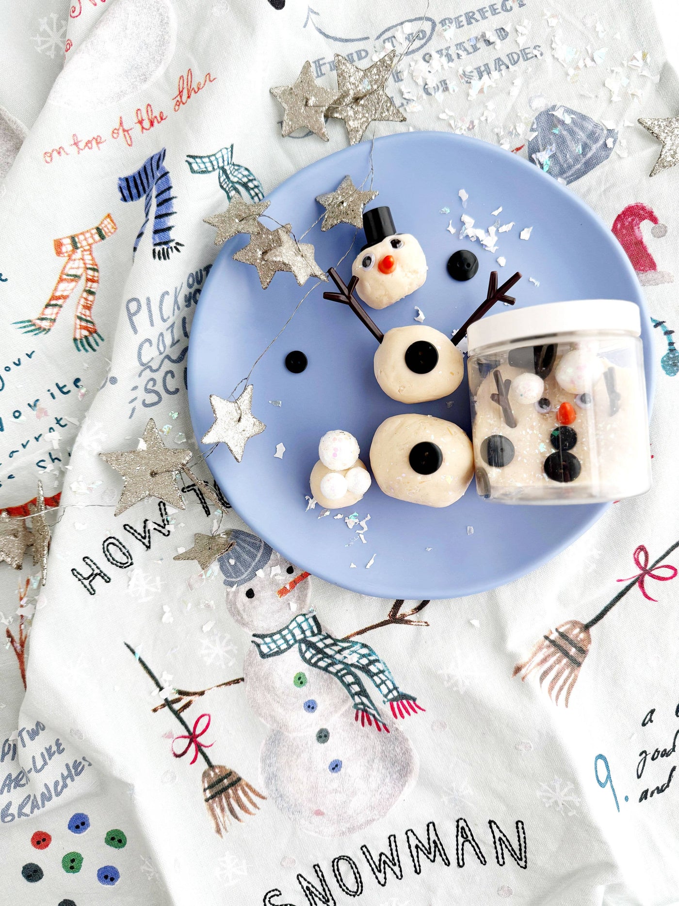 Earth Grown KidDoughs - Snowman Mini Dough-To-Go