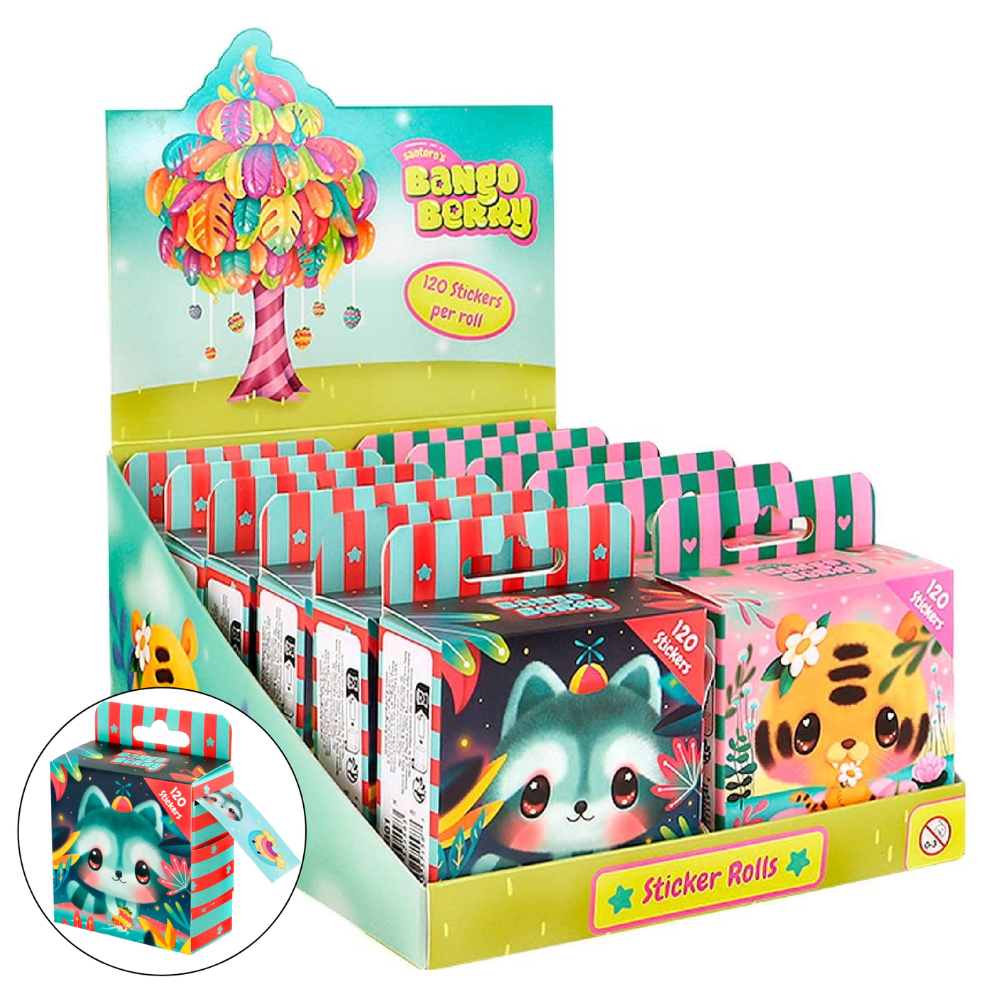 Toysmith - Bangoberry Sticker Roll Assortment