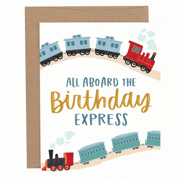 Pippi Post - All Aboard Birthday Greeting Card