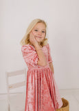 Ollie Jay - Pippa Dress in Pink Crushed Velvet