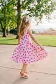 Ollie Jay - Tank Dress in Strawberry Dream | girls Pocket Twirl Dress