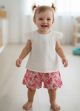 Yo Baby - White eyelet top