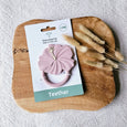 Rammelaartje - Hibiscus Silicone Teether - Soft Pink