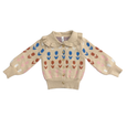 Babysprouts | Girl's Floral Knit Cardigan