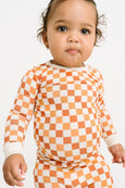 Little One Shop - Fall Checkered Bamboo Set