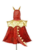 Speedy Monkey - Red Dragon Costume Cape for Kids - 4-7 yrs