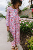 Ollie Jay - Long Sleeve Leggy Romper in Love is Blooming
