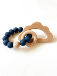 Marlowe and Sage LLC - Cloud Teether-Silicone and Beech Wood