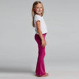 Mightly - Girls Flared Leggings Raspberry