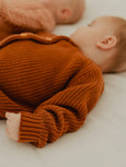 Babysprouts - Baby Knit Cardigan in Rust