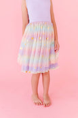 Bird & Bean® - Kids Bamboo + Tulle Dress - Astra Rainbow Twinkle 