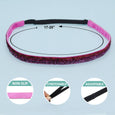 Frog Sac - Adjustable No Slip Thin Glitter Headband - Fuchsia